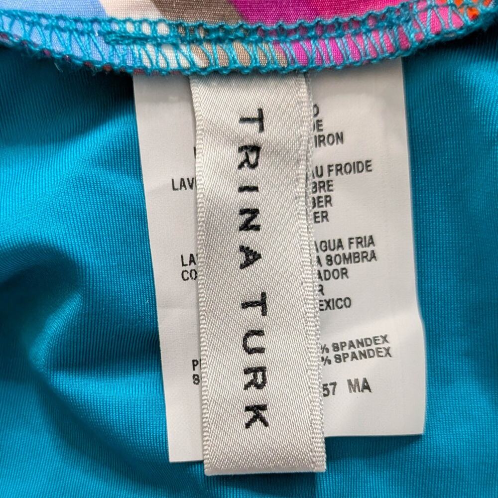 Trina Turk Louvre Paddle Suit Sz Medium - Picture 6 of 6